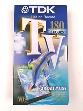TDK Life on Record 180 3 Hours Blank VHS Video Cassette Tape