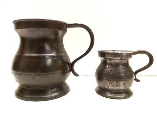 Antique pewter gill - pewter,