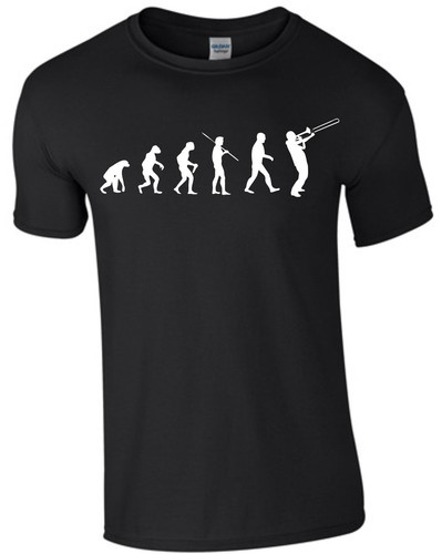 Trombone evolution shirt - trombone,
