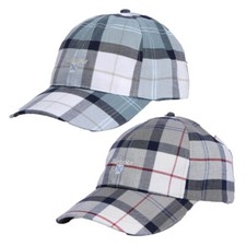 Barbour Mens Tartan Sports Cap Baseball Northshore Or Bleached Pine One Size
