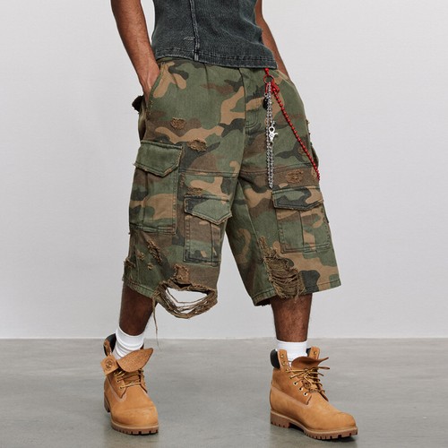 Camouflage cargo shorts unisex - camouflage,