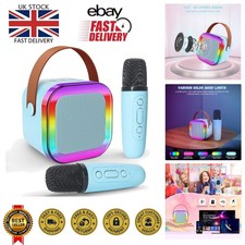 Blue Karaoke Machine with Dual