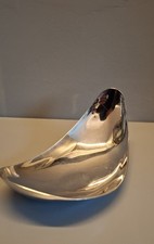 Georg Jensen Freeform Stainless Steel Bowl – Sculptural Polished Dish – Denmark