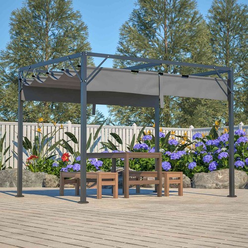 Pergola steel frame 3x2m - steel,