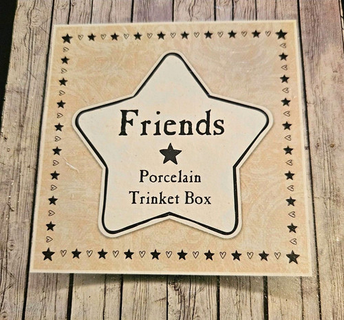 Porcelain star trinket - porcelain, box