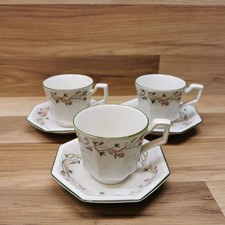 3 x Vintage Johnson Brothers  Eternal Beau Cups & Saucers - Look Unused