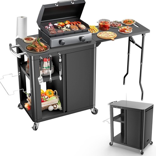 Grill bbq cart - grill, cabinet