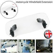 Large Motorcycle Adjustable Clip On Windshield Extension Spoiler Wind Deflector
