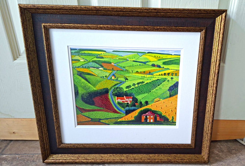David hockney framed print - david,