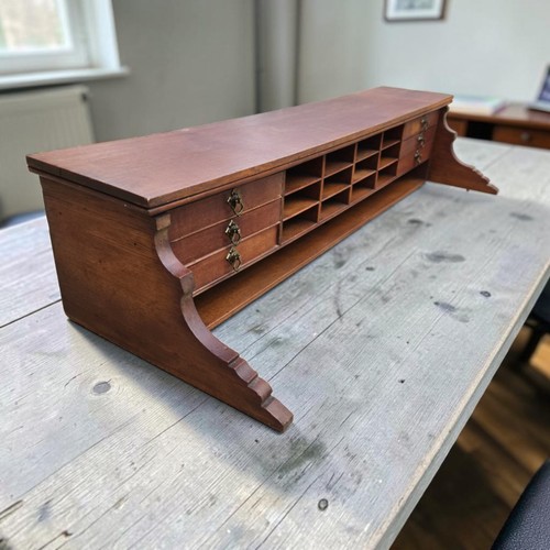 Antique oak desk drawer - desk,