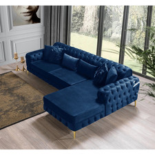 Chesterfield L-Shape Velvet