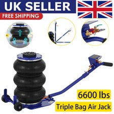 Triple Bag Air Jack 3 Ton/6600 lbs Pneumatic Jack for Car SUV Lifting Lift UK
