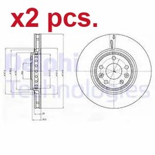 X2 PCS FRONT BRAKE DISC ROTOS