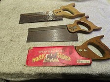 3 x Vintage 10" Tenon saws