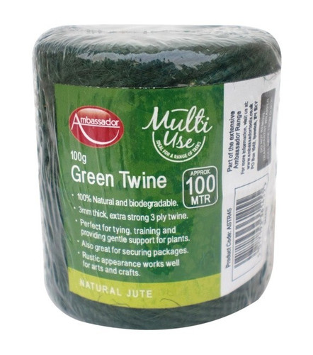 Green garden jute - green, string