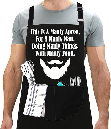 Men women bbq aprons - men,