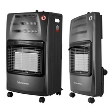 HomeTronix Portable Gas Heater 4200W with 3 Heat Settings  Foldable with Wheels