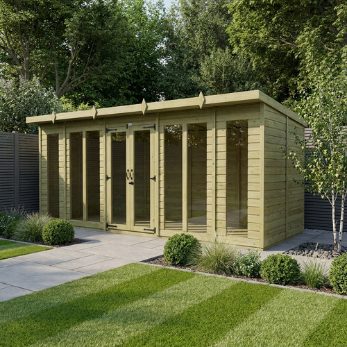 Pent summer house full - house, (full