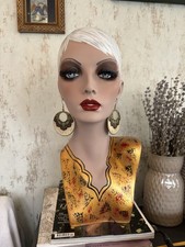 Hand painted female Mannequin head and shoulders.