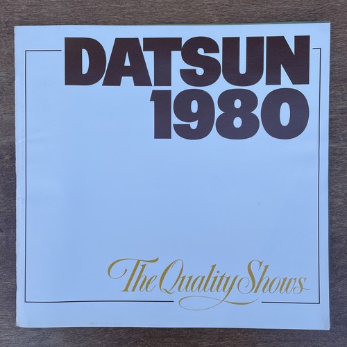 Vtg 1980 datsun car dealer - car,