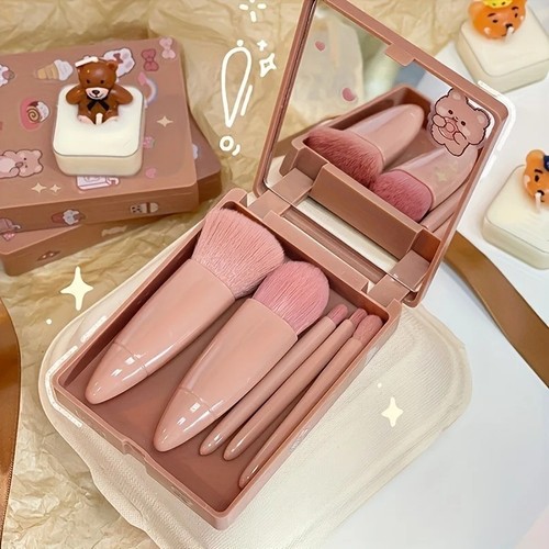 5pcs portable makeup brush - 5pcs, set