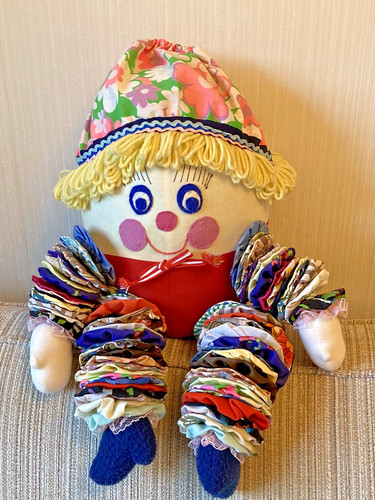 Vintage large plush - , handmade