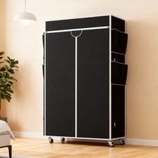 Large Fabric Canvas Wardrobe