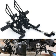 CNC Adjustable Rearset Foot pegs Rear set For Honda CBR 929 RR 2000-2001 Black