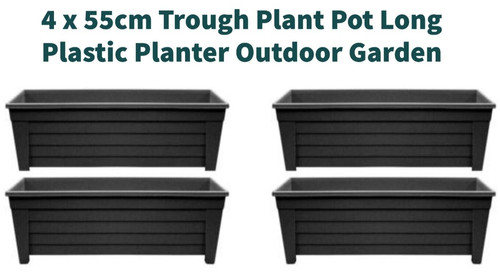 Trough plant pot long plastic - plant,