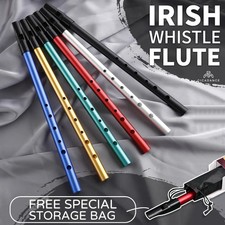 6 Hole Flute C/D Key Irish Whistle Ireland Tin Penny Whistle Flute Instrument