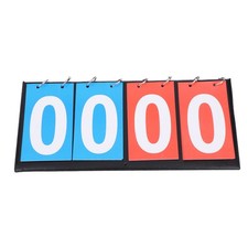 4 Digit Scoreboard Sports Flip Score Counter Board Basketball Scorer Tennis BJ