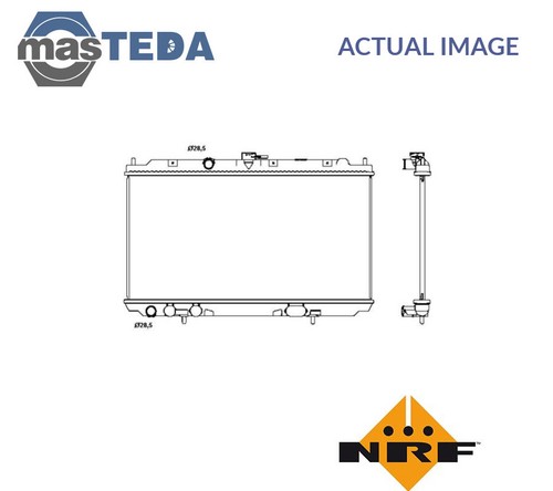 53387 engine cooling radiator - engine,