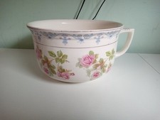 Vintage Barkers & Kent Chamber Pot Made In England Ceramic Floral Design