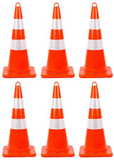 6 pack traffic cones security cones 28 inch