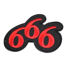 666 Devil Biker Patch Iron On Patch Sew On Badge Patch Embroidery Patch 