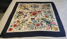 GUCCI Vintage Large Silk Twill