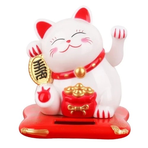 Solar powered chinese maneki - solar,