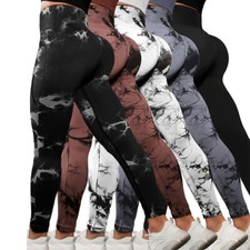 Women Scrunch Butt Lift Leggings Seamless High Waisted Gym Workout Yoga Pants UK