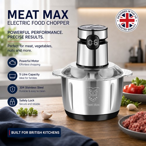 Electric meat grinder - 5l,