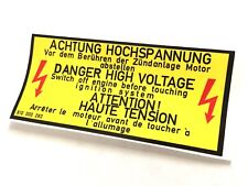 Mk1 Golf GTI Engine Bay Warning Sticker 810000283 (Version 1)