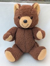 Tebro Teddy Bear Brown Vintage Soft Toy Plush Cuddly Stuffed Animal Jointed