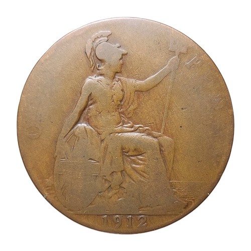 1912 penny coin - uk,