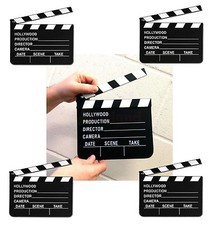 5 x Directors Clapperboard Hollywood Party Decoration Clapper Board Film Movies
