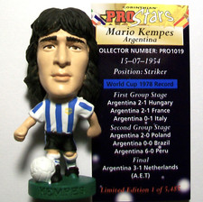 Corinthian Prostars ARGENTINA Home KEMPES PRO1019 Loose + Card TOURNAMENT GREATS