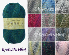 James C Brett Marble DK Knitting Crochet Yarn, Acrylic, 100g