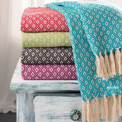 Recycled cotton woven diamond - recycled,