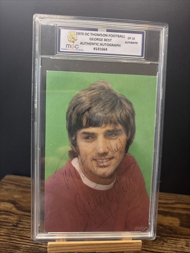 George best autographed - best,