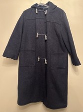 VINTAGE Womens Hooded Duffle