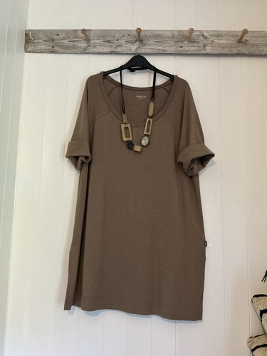 Oska hemp cotton tunic - hemp, dress