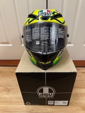 AGV CORSA ROSSI WINTER TEST 2012 MOTORCYCLE HELMET SIZE SMALL 55 /56 PLEASE READ